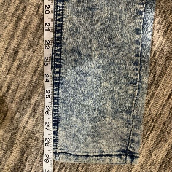 Wax Jeans Womens 11 Denim Low Rise‎ Blue Zip Fly Pockets Straight Leg Stretch - Picture 7 of 8